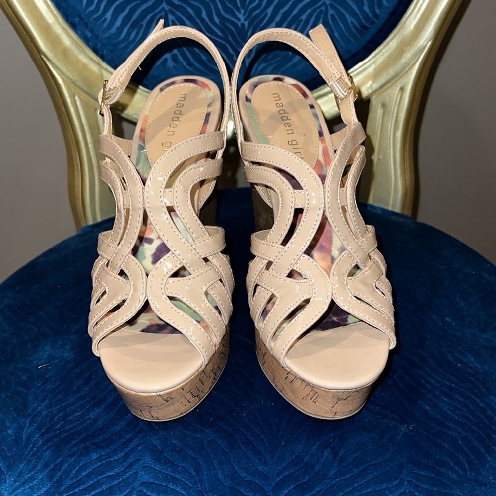 Madden Girl nude wedge size 7.5